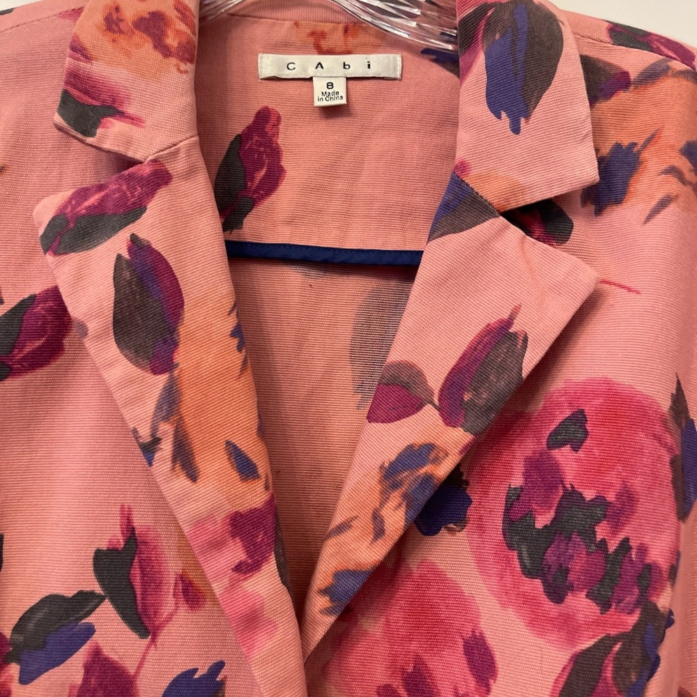 Cabi Rose Garden Floral Woman’s Blazer Size:8 Preloved No notable flaws - Picture 3 of 11